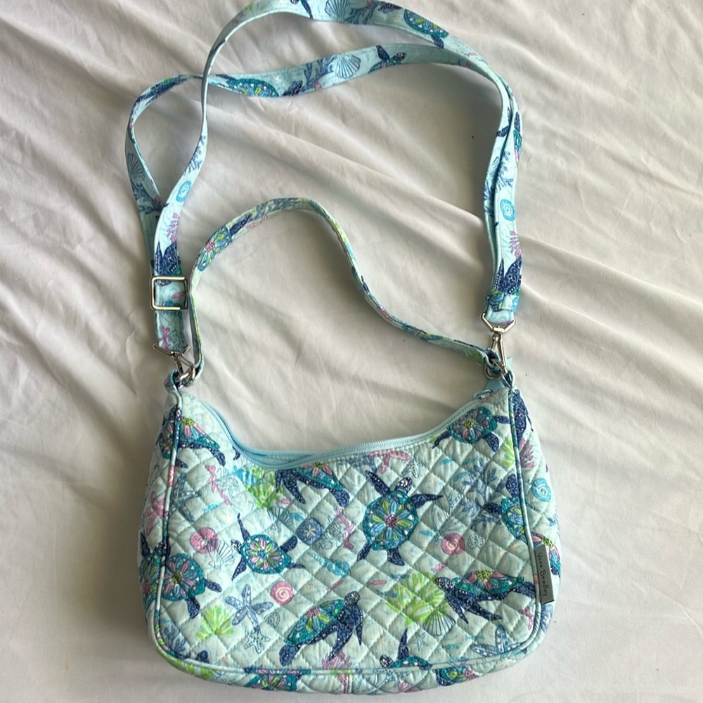COPY - Vera Bradley Frannie Crescent Crossbody Bag - Turtle Dream
